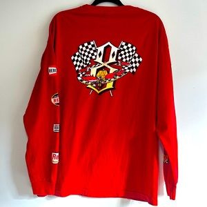 Dolls Kill / Rebel8 / Graphic Racing Long Sleeve Tee Shirt / Vintage Inspired 🏁